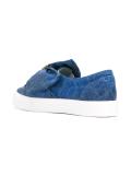 oversized bow slip-on sneakers