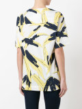 leaf print T-shirt