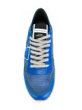 metallic detailing lace-up sneakers