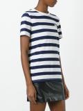 striped 'Eyes' T-shirt 