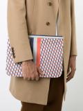 geometric print clutch