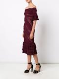 ruffled lace dress