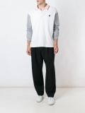 contrasted sleeve polo shirt