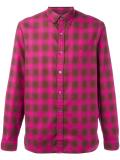 checked print shirt