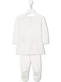 knitted dress and trouser set
