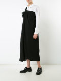 pleated detail shift dress