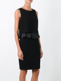 ruffle detail dress