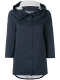 three-quarters sleeve hooded jacket