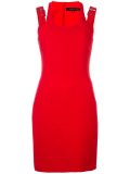 buckled strap dress