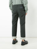 woven stripe trousers 