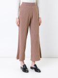 cropped knitted trousers 