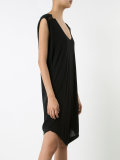 mesh sleeve T-shirt dress