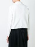 floral applique cropped jacket