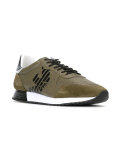 logo print lace up trainers 