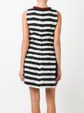 striped flared dress