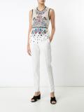floral embroidered top