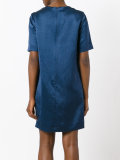 embellished neck shift dress