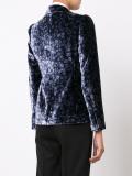 floral pattern fitted blazer