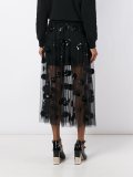 dotted tulle skirt