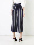 striped cropped trousers
