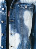 heavily bleached denim jacket