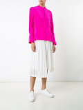 concealed button blouse