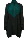 two tone zipped collar top