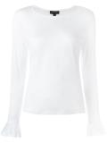 frill trim sweatshirt