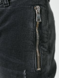 distressed biker jeans