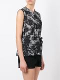 floral lace print top 