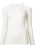 cut-out ribbed jumper 