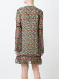 floral print chiffon dress