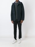 hooded padded coat