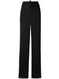 high-waist flared trousers