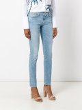 stonewashed skinny jeans