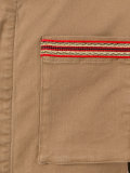 embroidered trim field jacket 