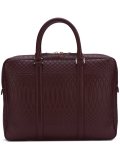 embossed detailing briefcase