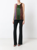 glass beaded stripe tank top