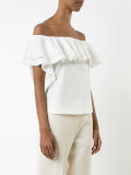 ruffled off the shoulder top