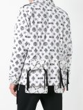 Monogram x Latin gathered coat