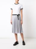 pleated T-shirt dress