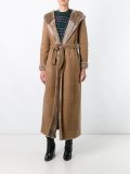 long sheepskin wrap coat