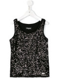 sequin embellished tank top