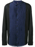 pleated bib shirt