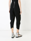 draped cropped trousers 