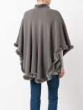 furry trim cardigan 