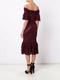 ruffled lace dress