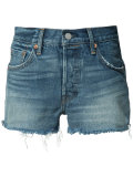 frayed denim shorts