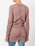 Rouched jersey top