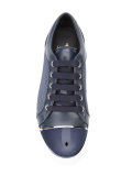 contrast toe sneakers 